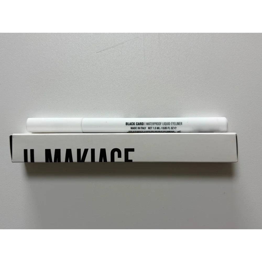 IL MAKIAGE Black Card Waterproof Liquid Eyeliner Felt Tip Pen Black 1.5ml NEW